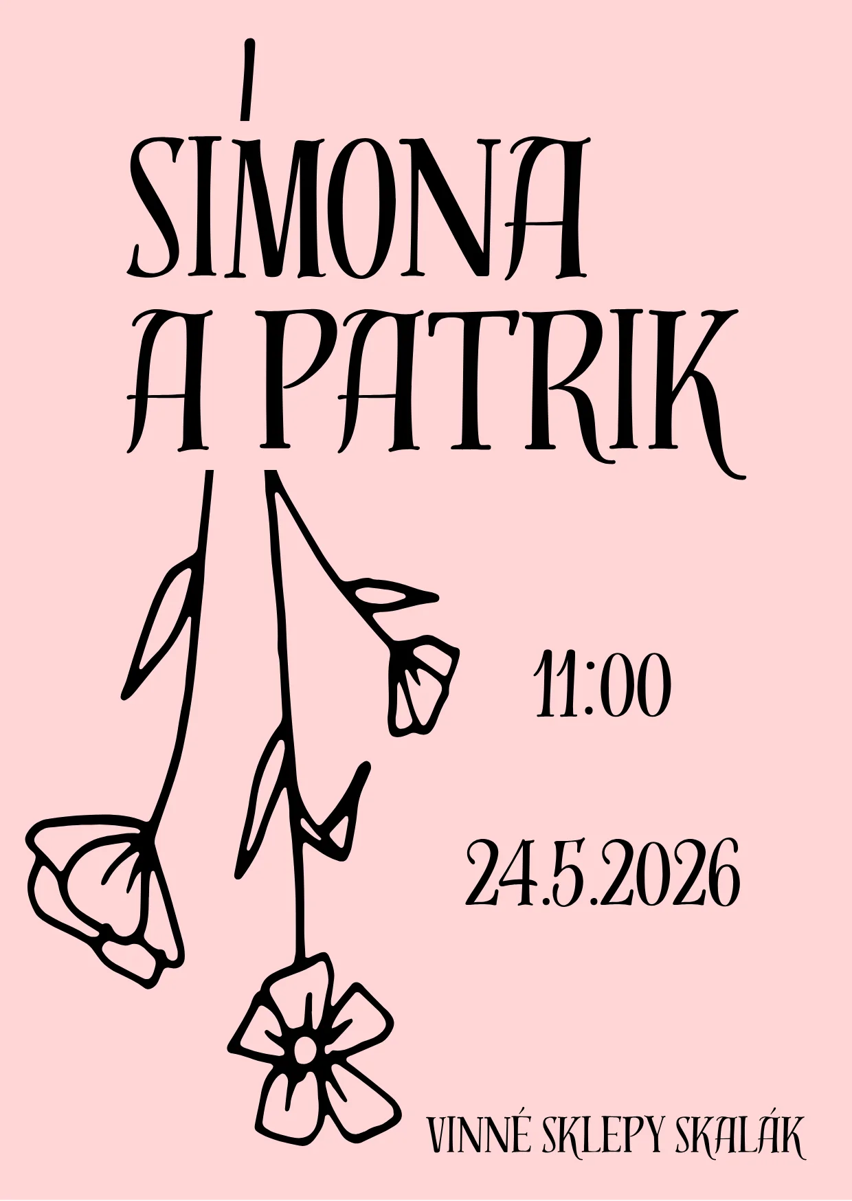 Oznámení - digitální návrh - PINKIE