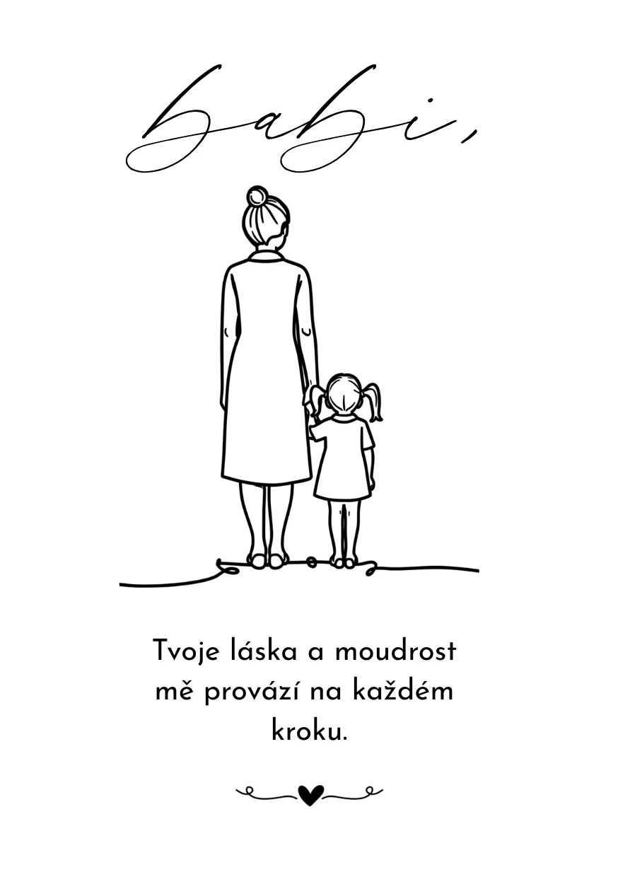 Kartička babičce ČB
