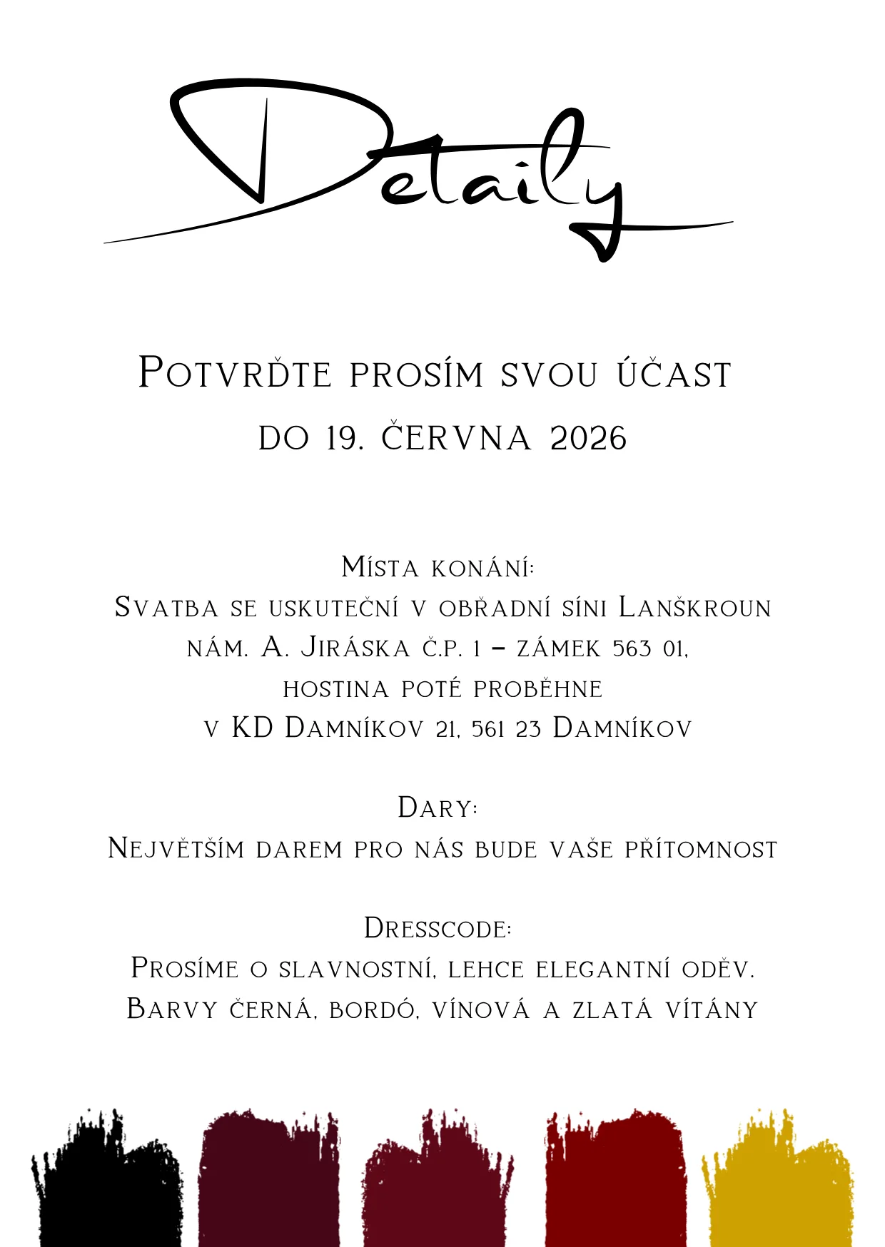Detaily - digitální návrh - BURGUNDY