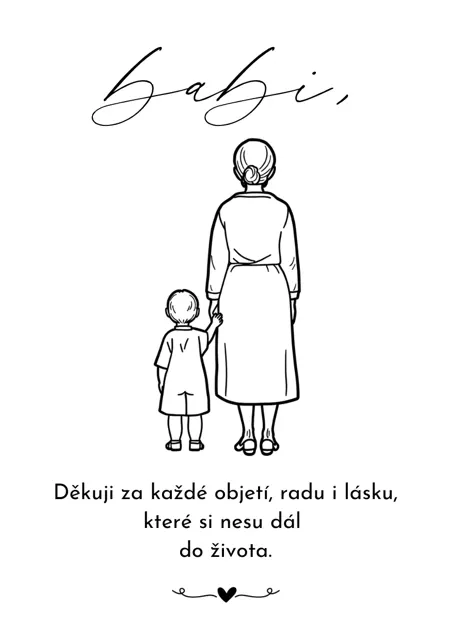Kartička babička ČB