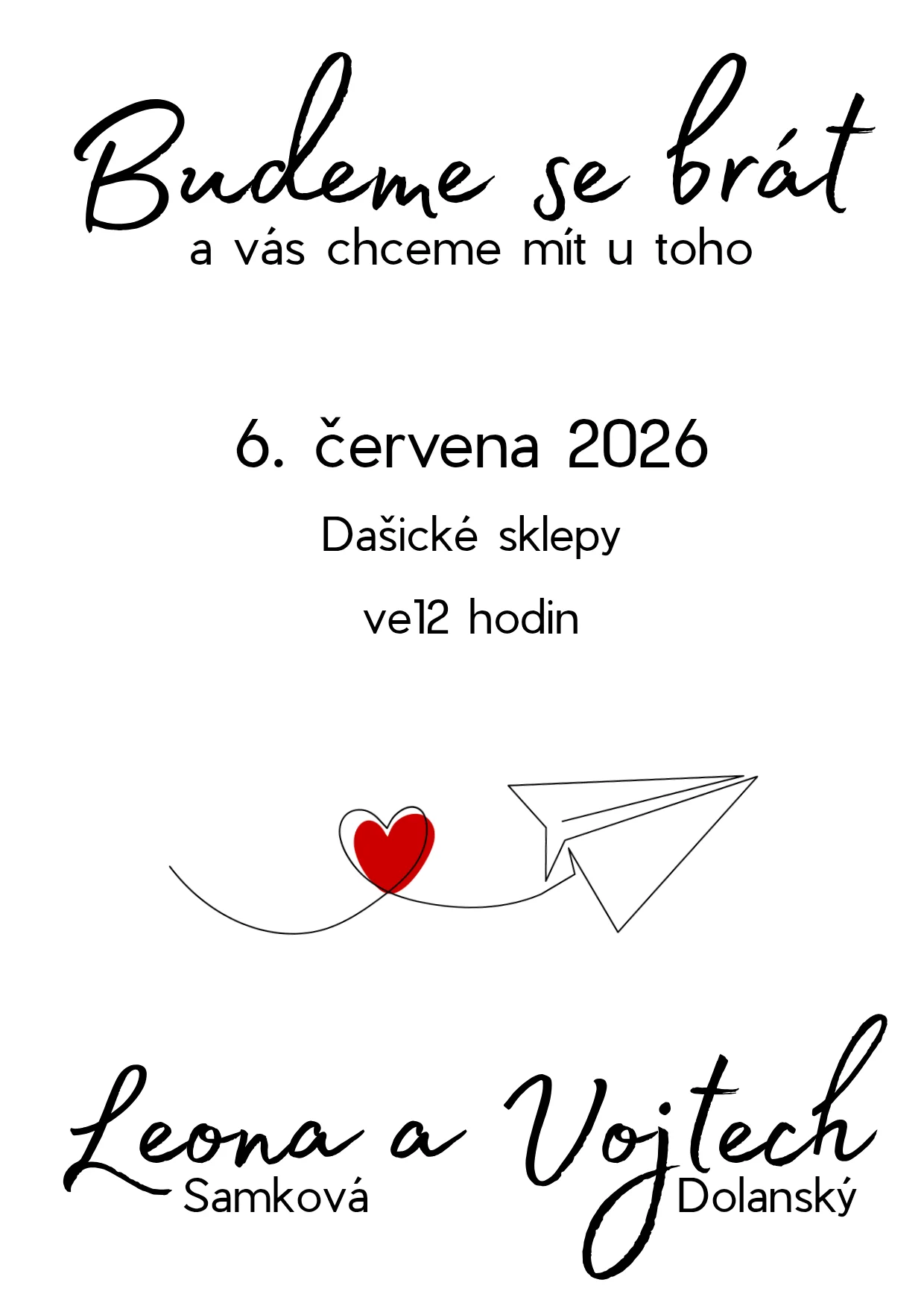 Šablona oznámení MINIMALISM AERO