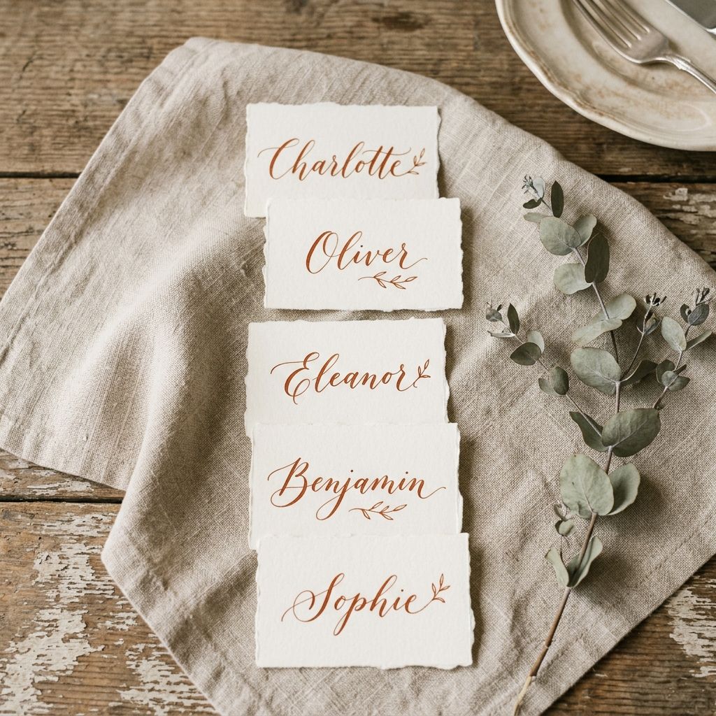Jmenovky, menu a zasedací pořádek